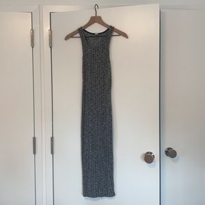 Maxi Gray Woven Dress